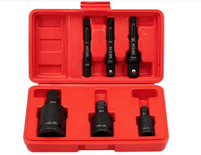 Set 6 adaptoare impact reductoare si prelungitoare 1/4 3/8 si 1/2 otel
