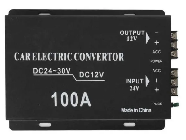 Convertor auto 100A tensiune 24v la 12v