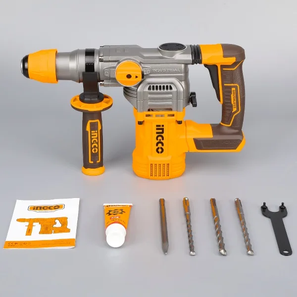 Ciocan rotopercutor 4.5J, 930rpm, 4400bpm, 20V Brushless Fara Acumulator Ingco CRHLI20288