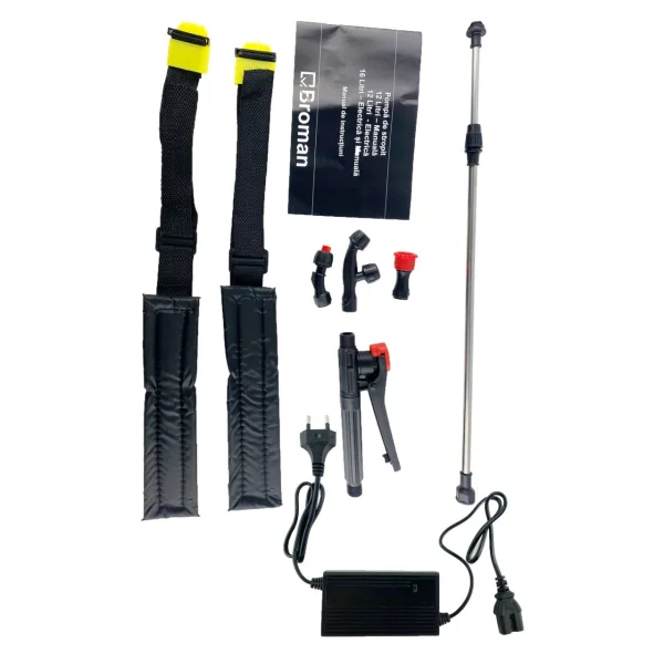 Pompa de stropit 10L, cu acumulator electrica, 8ah, 6 ore autonomie, polipropilena