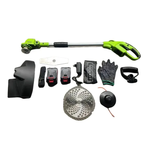 Trimmer motocoasa electrica cu 2 acumulatori 48V, accesorii incluse, Campion Professional CMP1826