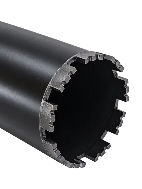 Carota diamantata segmentata 32 x 400 mm, segmente cu cobalt sudate laser, filet 1-1/4 UNC, pentru beton armat si zidarie, KRAFTNER KF-6138