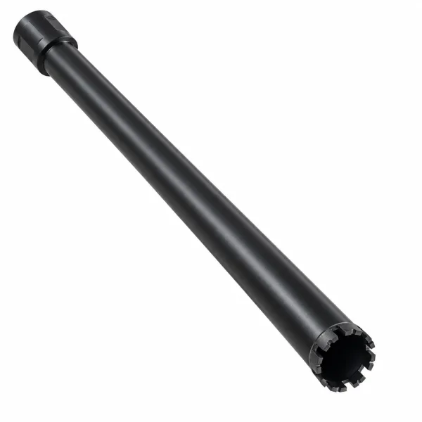 Carota diamantata segmentata 32 x 400 mm, segmente cu cobalt sudate laser, filet 1-1/4 UNC, pentru beton armat si zidarie, KRAFTNER KF-6138