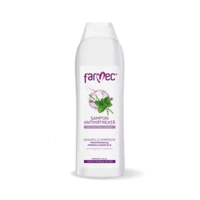 Farmec Sampon Antimatreata cu extract de Busuioc si Cimbrisor, 400ml