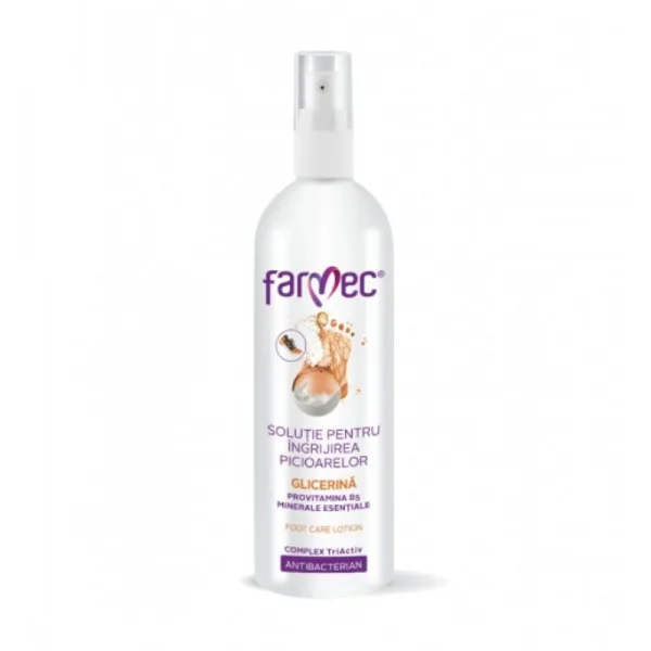 Farmec Solutie pentru ingrijirea picioarelor cu glicerina, 200ml
