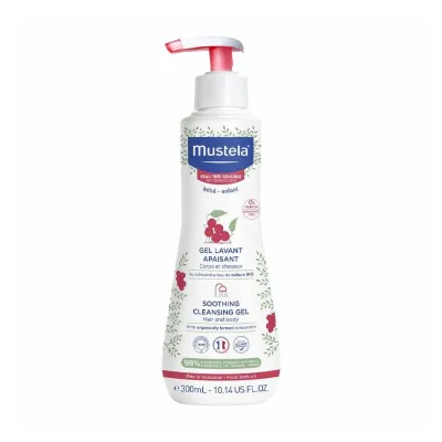 Gel curatare calmant pentru piele sensibila, 300ml, Mustela