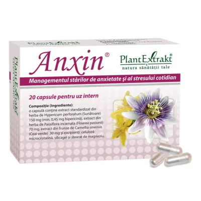 Anxin, 20 capsule, Plant Extrakt