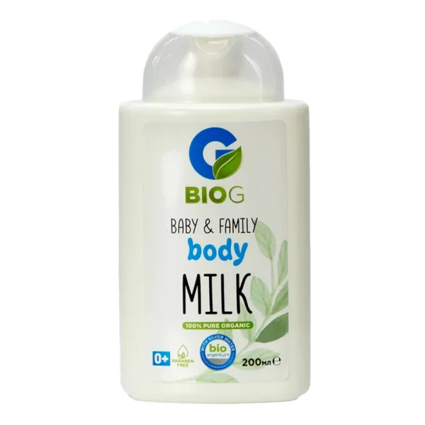 Lapte de corp organic Baby&amp;Family,  200 ml, BIO G