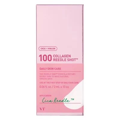 Ser facial cu colagen si cica reedle 100 Collagen Reedle Shot, 2 ml*10 plicuri, VT Cosmetics