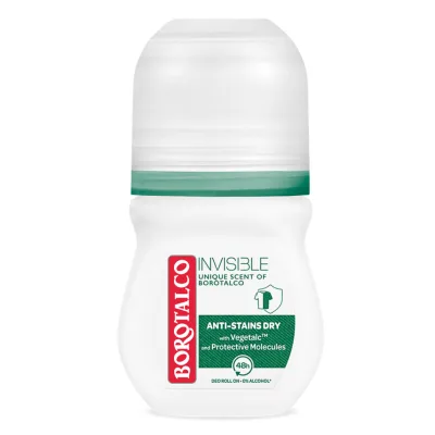 Deodorant roll-on Invisible Original, 50 ml, Borotalco