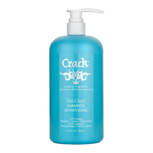 Sampon hidratant cu extract de açai si proteine din matase Clean&amp;Soaper, 1000 ml, Crack Hair Fix