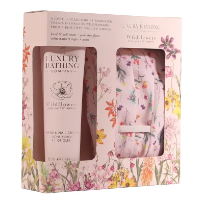 Set cadou Perfect Duo, Wildflowers, Peony, Peach &amp; Raspberry, 2 articole, The Luxury Bathing Company