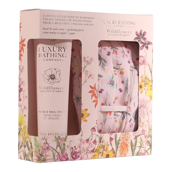 Set cadou Perfect Duo, Wildflowers, Peony, Peach &amp; Raspberry, 2 articole, The Luxury Bathing Company