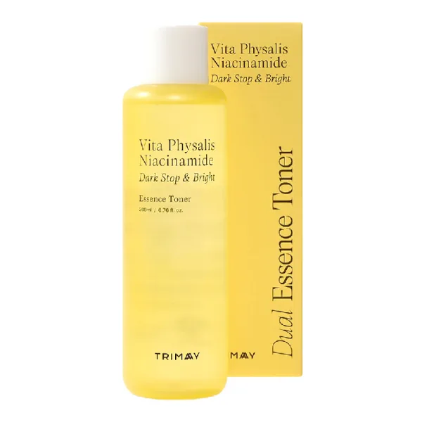 Toner iluminator impotriva petelor pigmentare, Vita Physalis Niacinamide Dark Stop &amp; Bright, 200 ml, Trimay